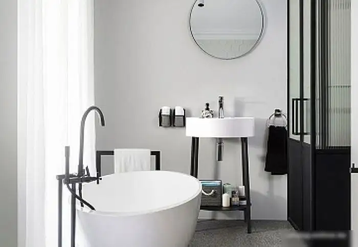 Мебель для ванных комнат Belux Тумба под умывальник Эмилия Н53 М (19 черный матовый) – фото товара