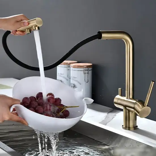 Смеситель Paulmark Serpentine SE213222-BR (бронза) - фото товара