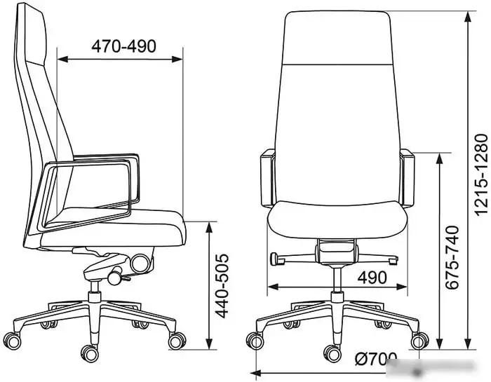 Кресло Бюрократ _JONS (черный) – фото товара