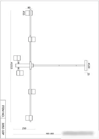 Подвесная люстра F-Promo Chart 3092-10P – фото товара