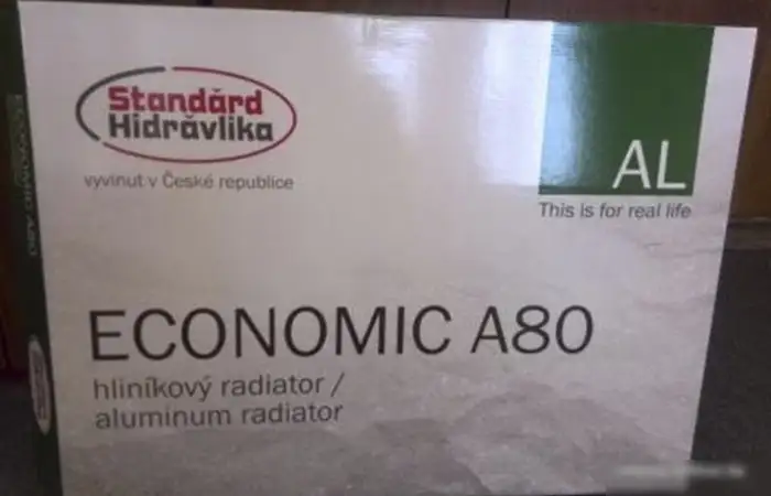 Алюминиевый радиатор Standard Hidravlika Economic A80 - фото товара