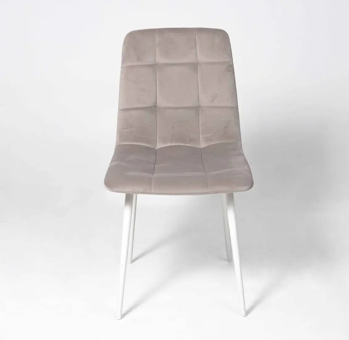 Стул Алвест AV 406-N (бежевый бархат Confetti smoke/белый) – фото товара