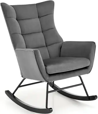 Кресло-качалка Halmar Bazalto (серый) – изображение в каталоге