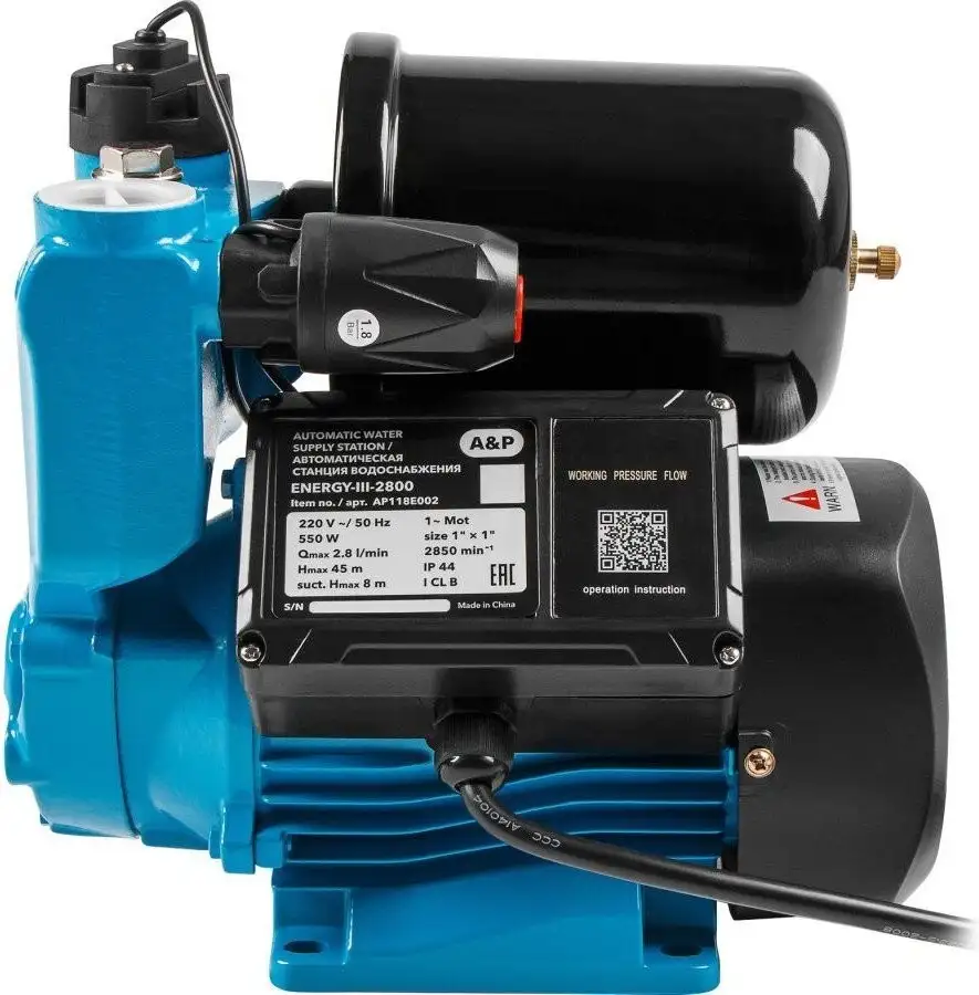 Насосная станция A&P Energy-III-3000 - фото товара