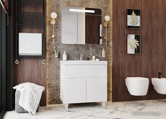 Onika Шкаф с зеркалом Неаполь 80.01 208094 – фото товара