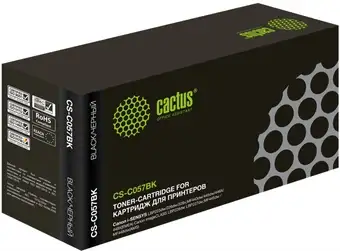 Картридж CACTUS CS-C057BK (аналог Canon 057BK) – изображение в каталоге