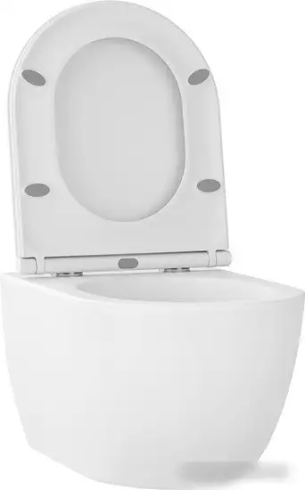 Унитаз подвесной Wellsee Chalice Perfection RimFree 182608001 (чаша, пневмокрышка, матовый белый) - фото товара