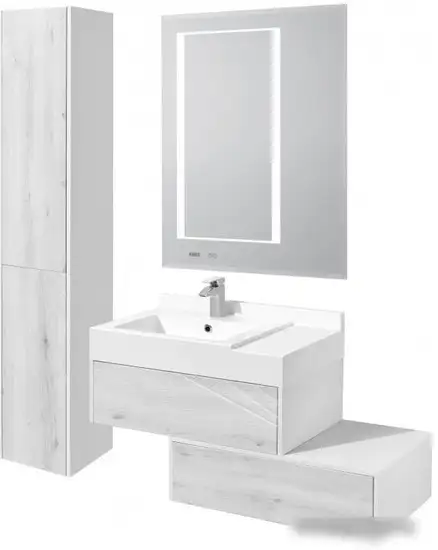 Мебель для ванных комнат Акватон Тумба с умывальником Сакура 80 1A2364K1SKW80 – фото товара