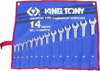 Набор ключей King Tony 1215MRN01 (14 предметов) – изображение в каталоге