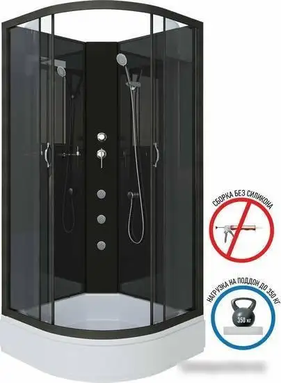 Душевая кабина Niagara NG-6501-14BKG 90x90x215 - фото товара