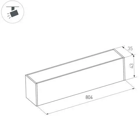 Трековый светильник Arlight MAG-FLAT-45-L805-24W Day4000 026959 – фото товара