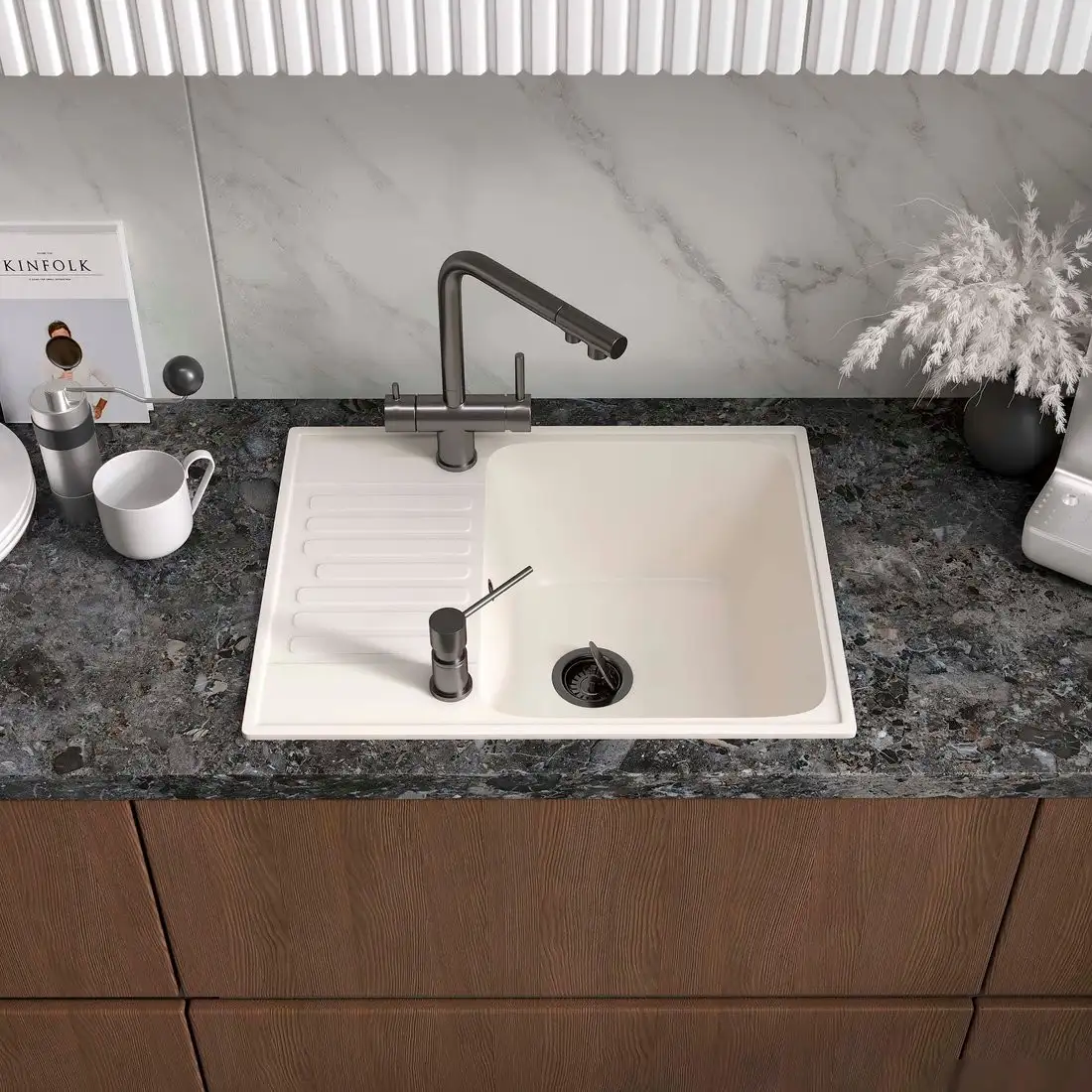 Кухонная мойка Reflexion Prima RF0460WH - фото товара