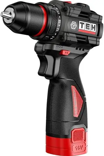 Дрель-шуруповерт TEH TDBL316-2B (с 2-мя АКБ, кейс) – изображение в каталоге