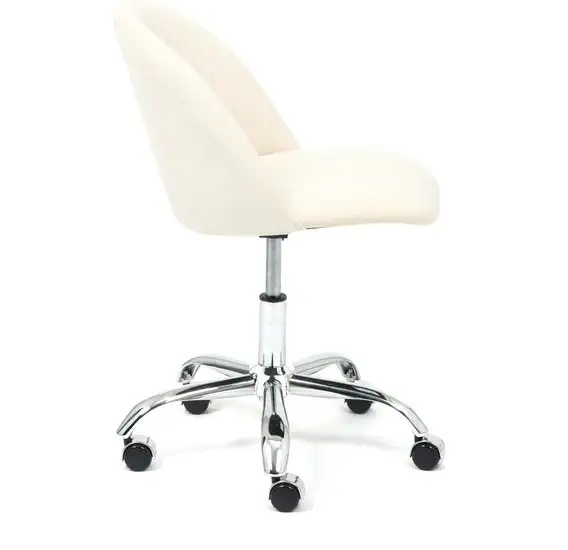 Кресло TetChair Melody (флок, молочный) – фото товара