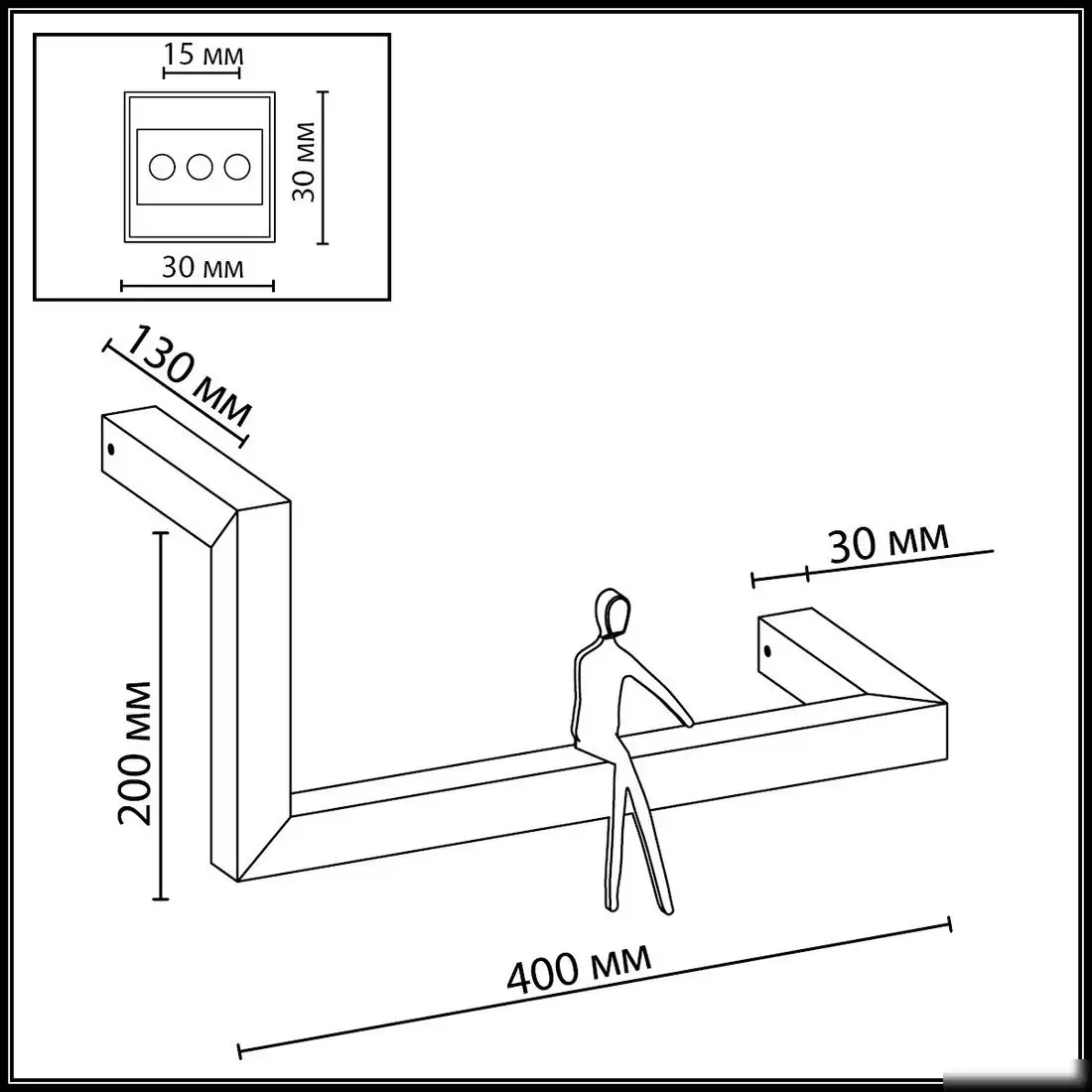 Бра Odeon Light Grafic Hightech ODL26 7153/10WL – фото товара
