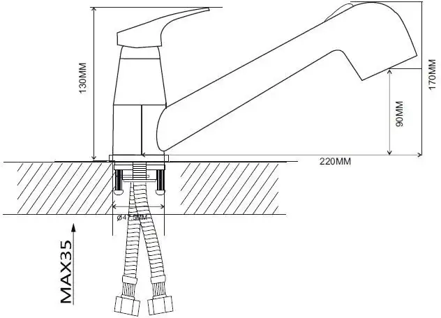 Смеситель Ekko EM6013 - фото товара