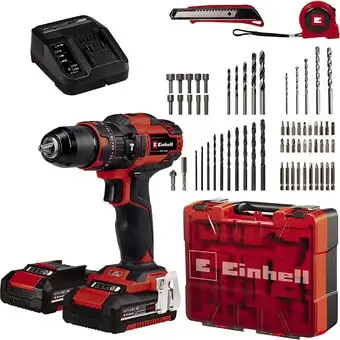 Ударная дрель-шуруповерт Einhell TE-CD 18/40 Li-i +64 4513992 (с 2-мя АКБ, кейс) – изображение в каталоге