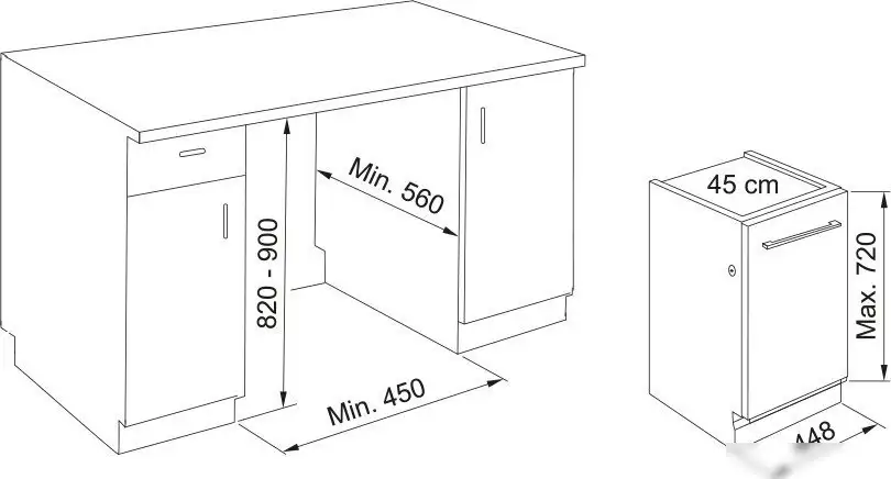 Встраиваемая посудомоечная машина Franke FDW 4510 E8P E - фото товара