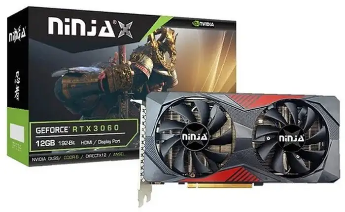 Видеокарта Sinotex Ninja GeForce RTX 3060 12GB GDDR6 NF306F126F – фото товара