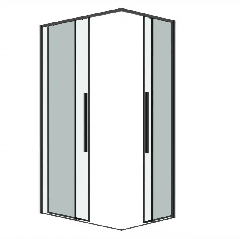 Душевой уголок Grossman Galaxy 100x90x195 300.K33.01.1090.42.00 (графит сатин/прозрачное стекло) - фото товара