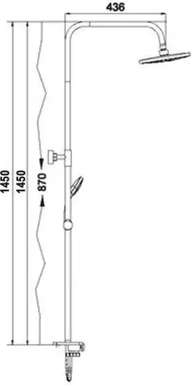 Душевая система Wisent WP3500-3B - фото товара