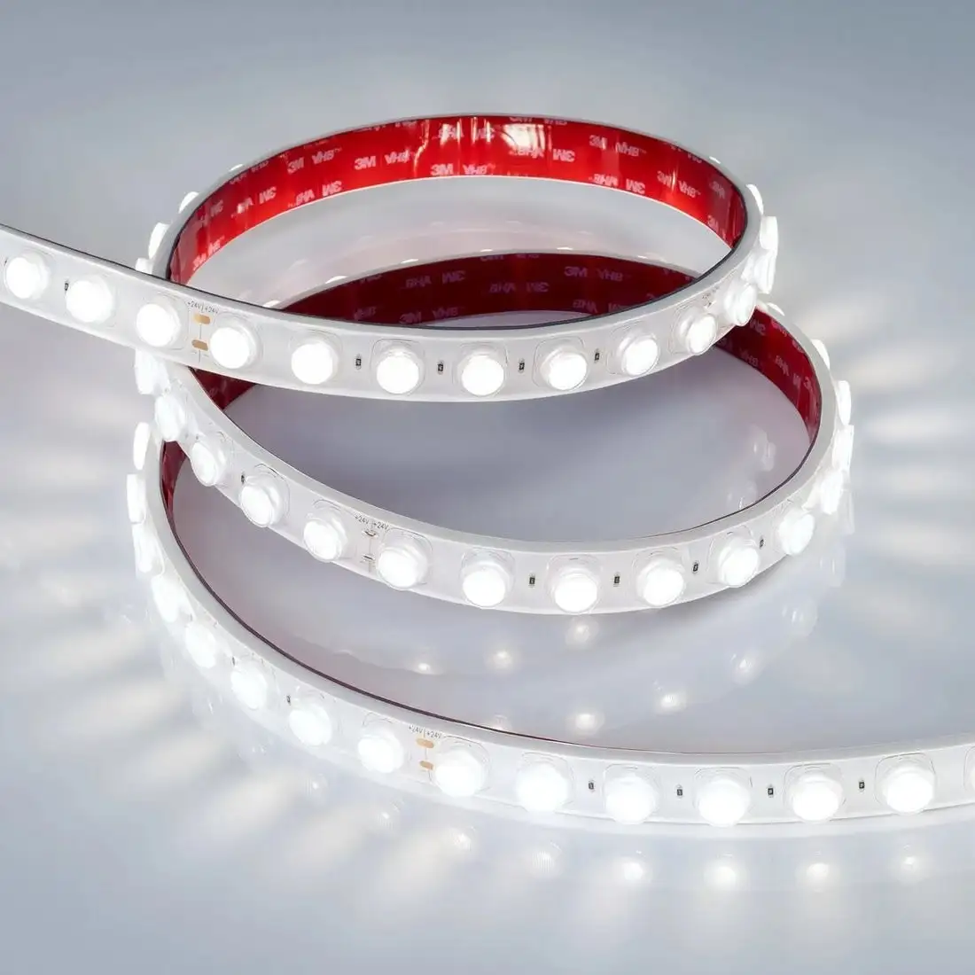 Светодиодная лента Arlight 21W/m 42LED/m 2835SMD холодный белый 5М FLT-PS-A42-23mm 24V 040917 – фото товара