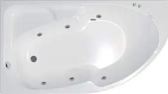 Ванна Triton София 170x95 L Базовая Flat (с гидромассажем)