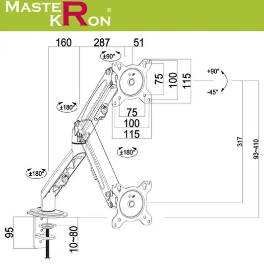 Кронштейн MasterKron UDT20-C012 – фото товара