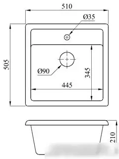 Кухонная мойка БелЭворс Rio (белый, без сифона) - фото товара