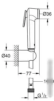 Душевой гарнитур Grohe Tempesta-F Trigger Spray 30 [26355IL0] - фото товара
