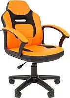 Игровое (геймерское) кресло CHAIRMAN Kids 110 (экопремиум, черный/оранжевый)