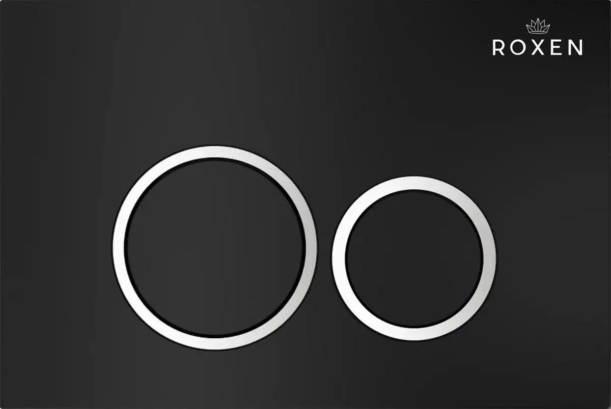 Унитаз приставной Roxen Antares в комплекте с инсталляцией Attach 5 в 1 966880 (кнопка: черный матовый с хромированной окантовкой клавиш) - фото товара