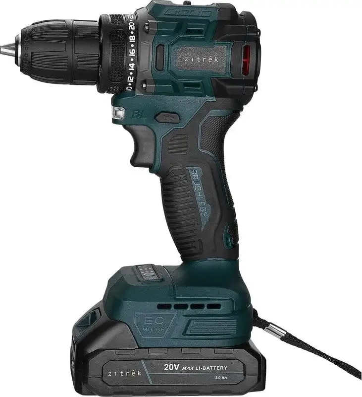 Дрель-шуруповерт Zitrek Greenpower 20 PRO 085-1314 (с 2-мя АКБ, кейс) – фото товара