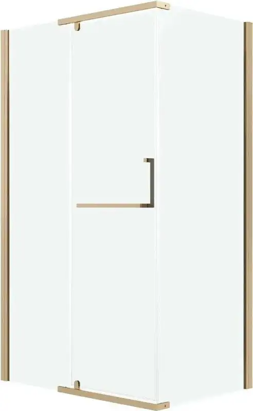 Душевая стенка Grossman Pragma 90x195 200.K33.03.90.32.00 (золото сатин,стекло прозрачное) - фото товара