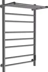 Полотенцесушитель Маргроид Ferrum Вид 10 СНШ с полкой 80/50 Графит, скрытого монтажа, таймер справа - изображение в каталоге