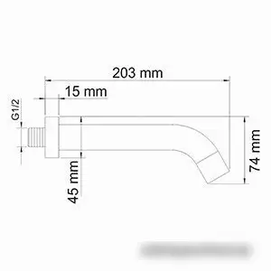 Излив Wasserkraft A098 - фото товара