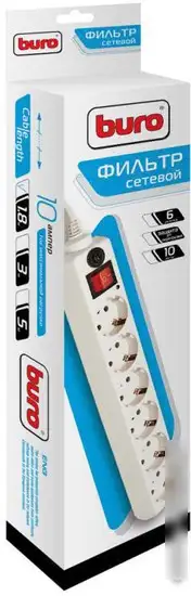 Сетевой фильтр Buro 600SH-1.8-W – фото товара