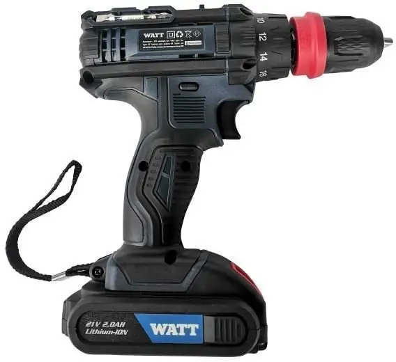 Дрель-шуруповерт WATT WAS-21Li-3 1.021.030.23 (с 2-мя АКБ, кейс) – фото товара