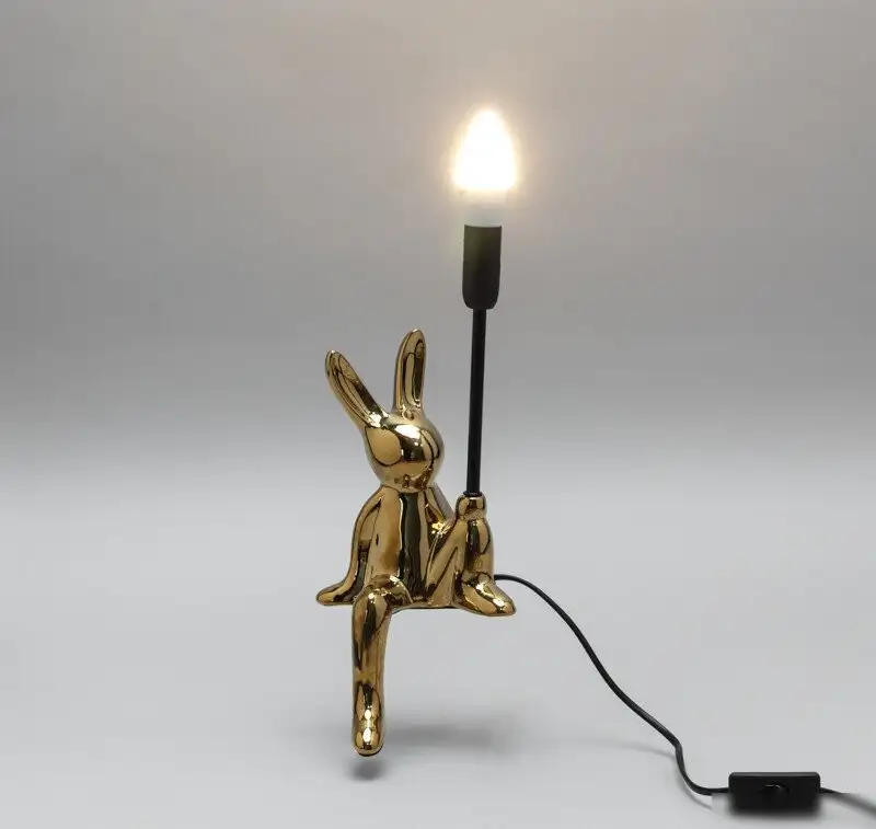 Настольная лампа Rexant Моби Заяц 603-1029 (золотой)