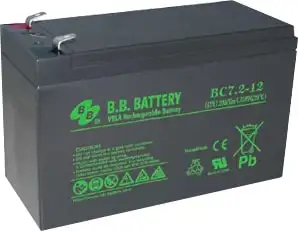 Аккумулятор для ИБП B.B. Battery BC7.2-12 (12В/7 А·ч) – изображение в каталоге