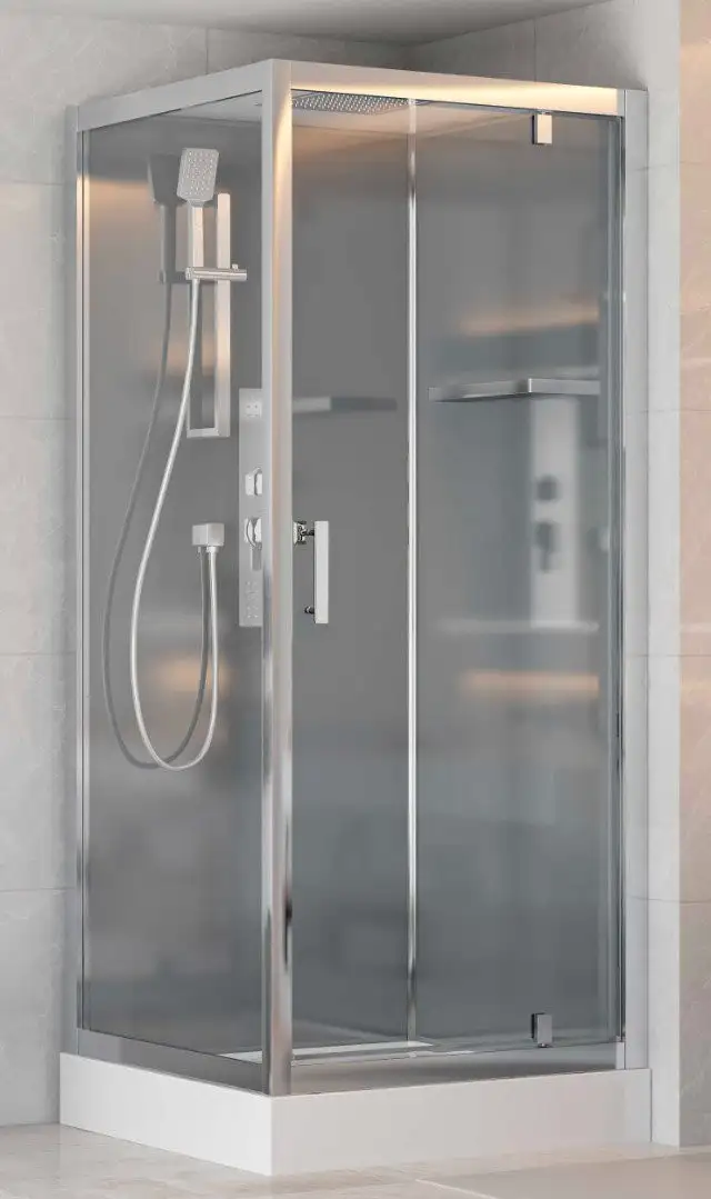 Душевая кабина Adema Кнап 90 (серый/прозрачное стекло) - фото товара