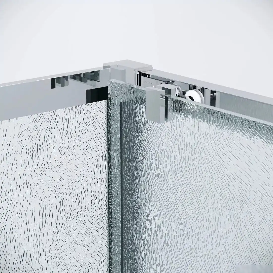 Душевая стенка Grossman Cosmo 100х195 200.K33.02.100.10.02 (хром/стекло шиншилла) - фото товара