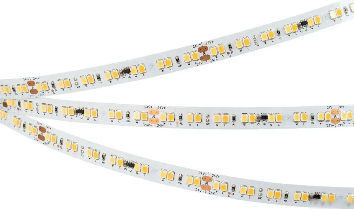 Светодиодная лента Arlight 21.3W/m 168LED/m 2835SMD от теплого до холодного 5M RT-A168-10mm 24V Day-MIX SWITCH 036215 – фото товара