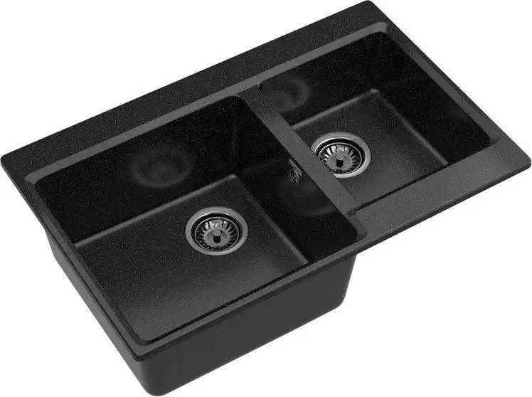 Кухонная мойка GranFest GF-LV-780K (черный) - фото товара