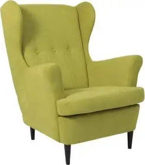 Интерьерное кресло Делком40 Prince (Green зеленый/черные опоры) – изображение в каталоге