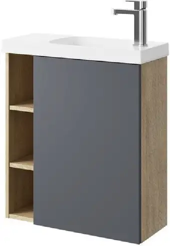 Aqwella Тумба с умывальником Alba ALB010RDD+ALB0706GRМ – изображение в каталоге