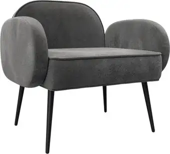 Интерьерное кресло Лига диванов Лига-086 132439 ( велюр Tower 10 серый) – изображение в каталоге