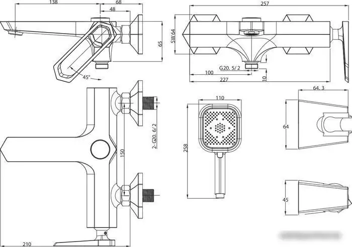 Смеситель Lemark Prizma LM3914C - фото товара