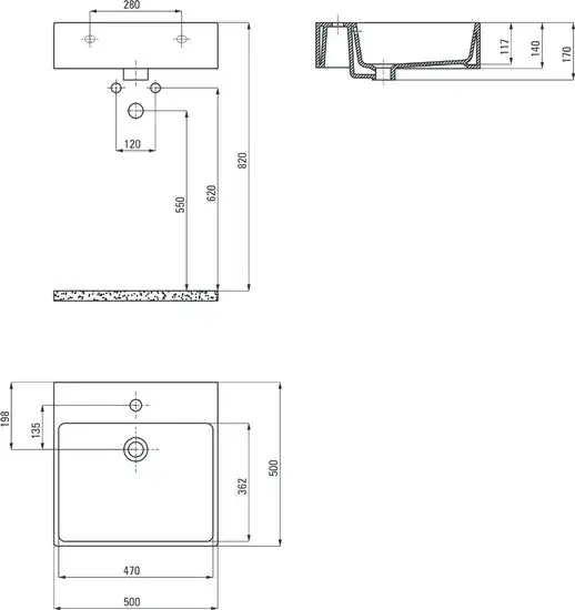 Умывальник Deante Temisto CDT 6U5S - фото товара