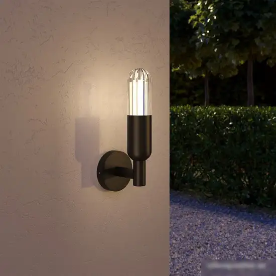 Уличный настенный светильник Elektrostandard Isida 35165/U (черный) – фото товара